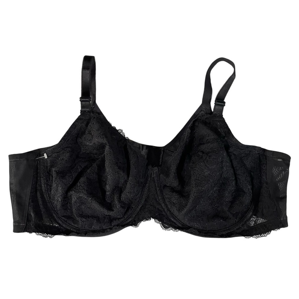 Torrid Black Lace Unlined Full Coverage Underwire Bra 46D